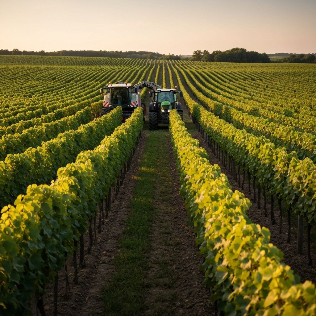 Prestigious vineyard landscape